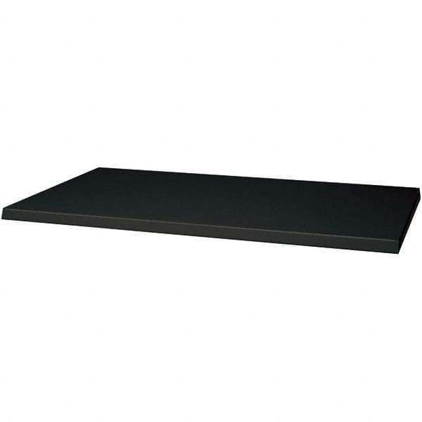 Hallowell - Charcoal, Cold Rolled Sheet Steel, Cabinet Shelf - 36" Wide x 21" Deep x 1" High Body - All Tool & Supply