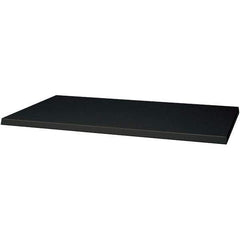 Hallowell - Charcoal, Cold Rolled Sheet Steel, Cabinet Shelf - 36" Wide x 24" Deep x 1" High Body - All Tool & Supply