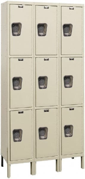 Hallowell - 9 Door, 3 Tier, Premium Wardrobe Lockers - All Tool & Supply