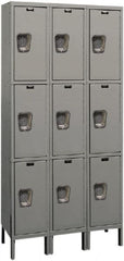 Hallowell - 9 Door, 3 Tier, Premium Wardrobe Lockers - All Tool & Supply