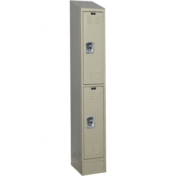 Hallowell - 2 Door, 2 Tier, Ready-Built Wardrobe & Box Lockers - All Tool & Supply