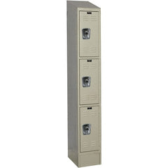 Hallowell - 3 Door, 3 Tier, Ready-Built Wardrobe & Box Lockers - All Tool & Supply