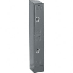 Hallowell - 2 Door, 2 Tier, Ready-Built Wardrobe & Box Lockers - All Tool & Supply