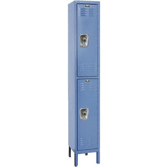 Hallowell - 2 Door, 2 Tier, Ready-Built Wardrobe & Box Lockers - All Tool & Supply