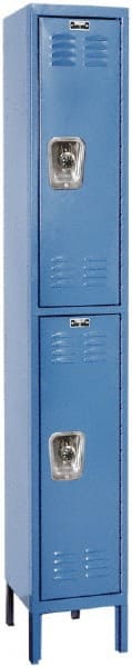 Hallowell - 2 Door, 2 Tier, Ready-Built Wardrobe & Box Lockers - All Tool & Supply