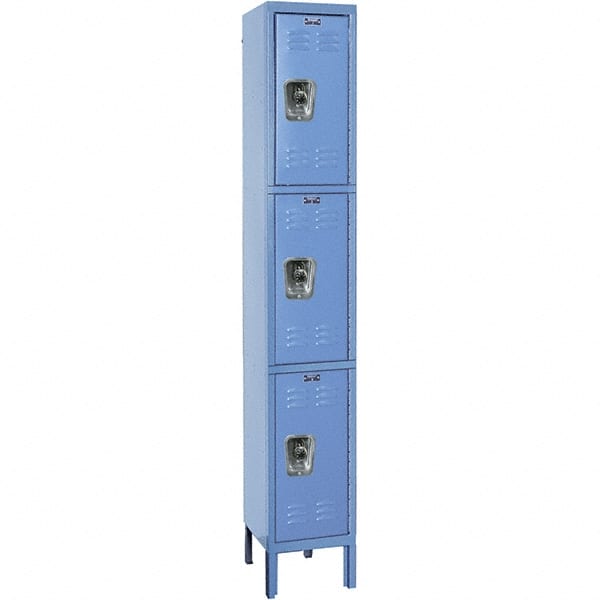 Hallowell - 3 Door, 3 Tier, Ready-Built Wardrobe & Box Lockers - All Tool & Supply