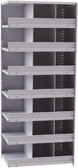 Hallowell - 21 Bin Closed Industrial Bin Shelving - 36 Inch Overall Width x 24 Inch Overall Depth x 87 Inch Overall Height, Gray Metal Bins - All Tool & Supply