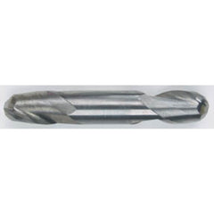 ‎3/32″ Dia. × 1/8″ Shank × 3/16″ DOC × 1-1/2″ OAL, Carbide 2 Flute, 30° Helix, Ballnose End Mill Series/List #5948 - All Tool & Supply