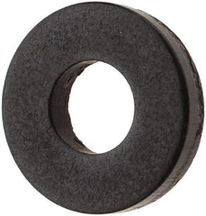 TE-CO - #10 Screw, Grade 1010 Steel Standard Flat Washer - 13/64" ID x 1/2" OD, 3/32" Thick, Black Oxide Finish - All Tool & Supply