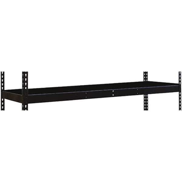 Hallowell - 72" Wide, Open Shelving Accessory/Component - 36" Deep, Use with Black Rivetwell Double Rivet Boltless Shelving - All Tool & Supply