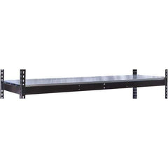 Hallowell - 60" Wide, 3/4 High, Open Shelving Accessory/Component - Steel, 36" Deep, Use with Black Rivetwell Double Rivet Boltless Shelving - All Tool & Supply