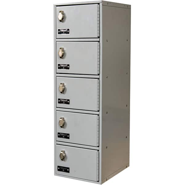 Hallowell - 5 Door, 5 Tier, Mobile Device Locker - All Tool & Supply