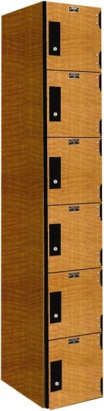 Hallowell - 6 Door, 6 Tier, Premium Box Lockers - All Tool & Supply