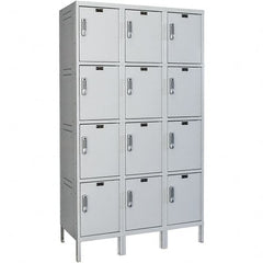 Hallowell - 12 Door, 4 Tier, Charging Station Locker - All Tool & Supply