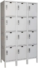 Hallowell - 12 Door, 4 Tier, Charging Station Locker - All Tool & Supply