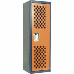 Hallowell - 1 Door, 1 Tier, Heavy-Duty Ventilated Wardrobe & Box Lockers - All Tool & Supply