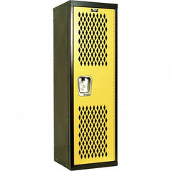 Hallowell - 1 Door, 1 Tier, Heavy-Duty Ventilated Wardrobe & Box Lockers - All Tool & Supply