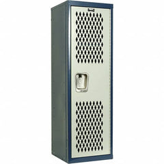 Hallowell - 1 Door, 1 Tier, Heavy-Duty Ventilated Wardrobe & Box Lockers - All Tool & Supply