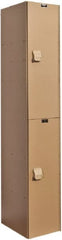 Hallowell - 2 Door, 2 Tier, Solid Plastic Locker - All Tool & Supply