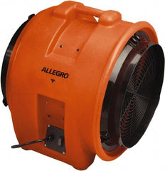 Allegro - 16" Inlet, Electric AC Axial Blower - 1 hp, 3,200 CFM (Free Air), 115 Max Voltage Rating - All Tool & Supply