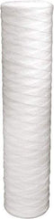 Value Collection - 4-1/2" OD, 50µ, Polypropylene String-Wound Cartridge Filter - 20" Long, Reduces Dirt & Rust - All Tool & Supply