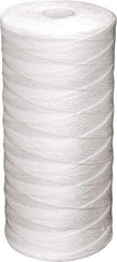 Value Collection - 4-1/2" OD, 50µ, Polypropylene String-Wound Cartridge Filter - 9-7/8" Long, Reduces Dirt & Rust - All Tool & Supply