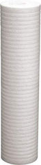 Value Collection - 4-3/8" OD, 25µ, Polypropylene Melt Blown-Thermal Bonded Cartridge Filter - 20" Long, Reduces Dirt & Rust - All Tool & Supply