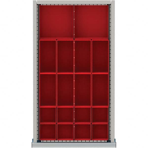 LISTA - 18-Compartment Drawer Divider Layout for 2.17" High Drawers - All Tool & Supply