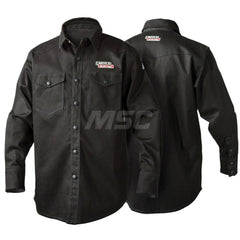 Shirts; Garment Type: General Purpose; Size: X-Large; Color: Black; Color: Black; Material: FR Cotton; Material: Cotton; Hazardous Protection Level: 2; Chest Size (Inch): 46-50; Sleeve Length: 40; Closure Type: Button