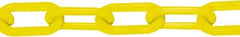 PRO-SAFE - 50' Long x 1-1/2" Wide Plastic Chain - Yellow - All Tool & Supply