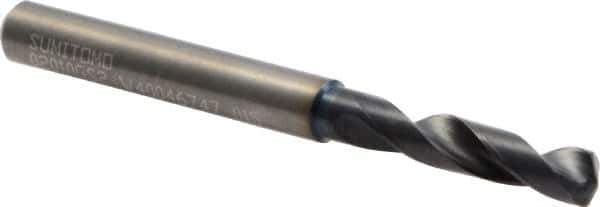 Sumitomo - #7 135° Solid Carbide Screw Machine Drill Bit - TiAlCr/TiSi Finish, 0.9843" Flute Length, 2.5591" OAL - All Tool & Supply