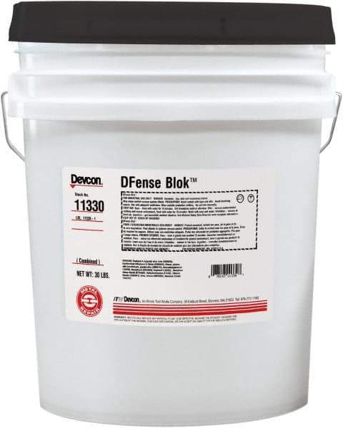 Devcon - 30 Lb Pail Two Part Epoxy - 25 min Working Time, 2,616 psi Shear Strength - All Tool & Supply