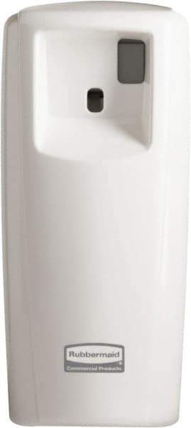 Rubbermaid - 0.019 Cu Ft Coverage, White Metered Aerosol Dispenser - D Battery Required - All Tool & Supply