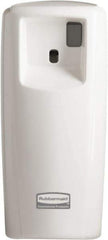 Rubbermaid - 0.019 Cu Ft Coverage, White Metered Aerosol Dispenser - D Battery Required - All Tool & Supply