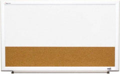 Ability One - 2" High x 22" Wide Combination Dry Erase and Natural Cork - Melamine, 32" Deep - All Tool & Supply