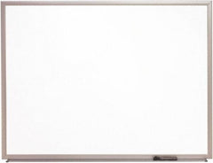 Ability One - 2" High x 22" Wide Porcelain on Steel Magnetic Marker Board with Wood Frame - Porcelain, 26" Deep - All Tool & Supply