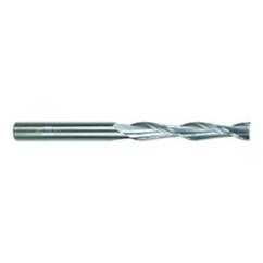 1 Dia. x 6 Overall Length 2-Flute Square End Solid Carbide SE End Mill-Round Shank-Center Cut-TiAlN - All Tool & Supply