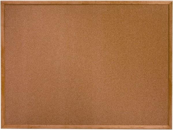 Ability One - 26" Wide x 2" High Self-Heal Cork Bulletin Board - Natural (Color) - All Tool & Supply