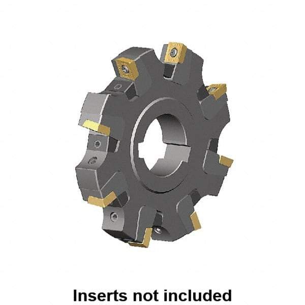 Kennametal - Arbor Hole Connection, 0.359" Cutting Width, 1.0185" Depth of Cut, 100mm Cutter Diam, 1.2598" Hole Diam, 6 Tooth Indexable Slotting Cutter - KSSM Toolholder, SP.T 10T3.. Insert, Right Hand Cutting Direction - All Tool & Supply