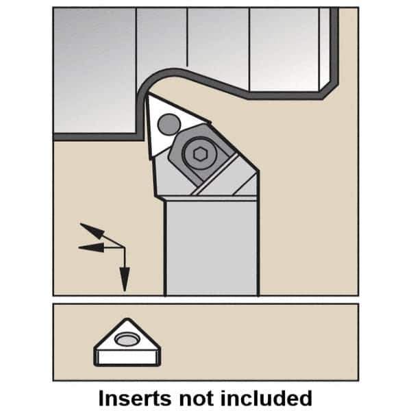 Kennametal - MTJN, Left Hand Cut, -3° Lead Angle, 32mm Shank Height x 25mm Shank Width, Negative Rake Indexable Turning Toolholder - 170mm OAL, TN..1604.. Insert Compatibility, Series Wedgelock - All Tool & Supply