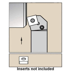Kennametal - PSKN, Right Hand Cut, 15° Lead Angle, 20mm Shank Height x 20mm Shank Width, Negative Rake Indexable Turning Toolholder - 125mm OAL, SN..1204.. Insert Compatibility, Series Kenlever - All Tool & Supply
