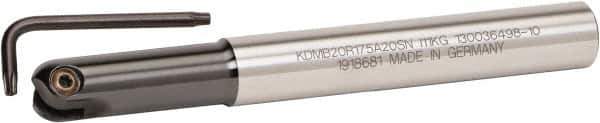 Kennametal - 32mm Cut Diam, 16mm Max Depth of Cut, 32mm Shank Diam, 210mm OAL, Indexable Ball Nose End Mill - 80mm Head Length, Straight Shank, KDMB Toolholder, KDMB 32.. Insert - All Tool & Supply