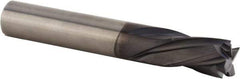 Kennametal - 10mm Cutting Diam x 35.99mm Length of Cut, 4 Flute, Compression Spiral Router Bit - Diamond Coated, Right Hand Cut, Solid Carbide, 100mm OAL x 10mm Shank Diam, Double Edge, 25° Helix Angle - All Tool & Supply