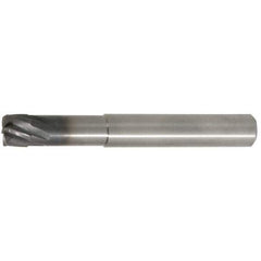 Kennametal - 6mm, 6 Flute, Single End, Solid Carbide, 0.38mm Corner Radius End Mill - 63mm OAL, 20° Helix, Right Hand Flute, 0.2mm LOC, Right Hand Cut, 18mm Extended Reach - All Tool & Supply