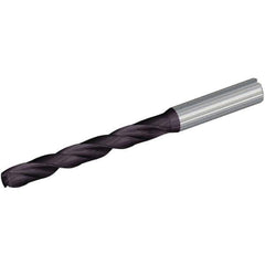 Kennametal - 13.5mm, 132° Point, Spiral Flute, Solid Carbide Taper Length Drill Bit - Multilayer TiAlN Finish, 108mm Flute Length, 155mm OAL, Series B256 - All Tool & Supply