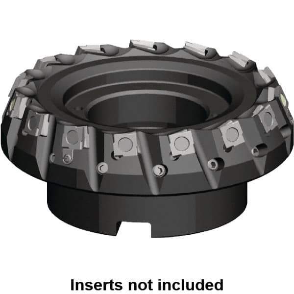 Kennametal - 80mm Cut Diam, 27mm Arbor Hole, 5.9mm Max Depth of Cut, 20° Indexable Chamfer & Angle Face Mill - 6 Inserts, SPHX 1205... Insert, Right Hand Cut, 6 Flutes, Series Fix-Perfect - All Tool & Supply