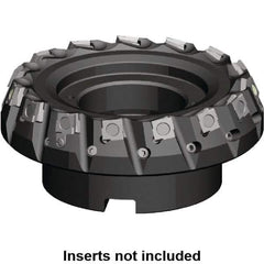 Kennametal - 100mm Cut Diam, 32mm Arbor Hole, 6.5mm Max Depth of Cut, 20° Indexable Chamfer & Angle Face Mill - 9 Inserts, SPHX 15T6... Insert, 9 Flutes, Series Fix-Perfect - All Tool & Supply