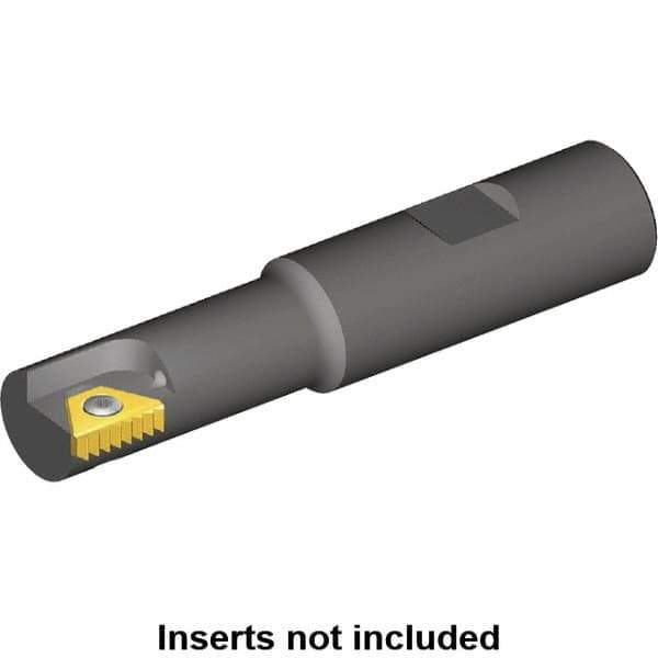 Kennametal - 9mm Cut Diam, 17mm Max Hole Depth, 20mm Shank Diam, Internal/External Indexable Thread Mill - Insert Style STN 10, 10.4mm Insert Size, 1 Insert, Toolholder Style TMS, 84mm OAL - All Tool & Supply