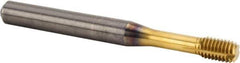 Kennametal - M6x1.00 Metric Coarse 6HX Modified Bottoming Thread Forming Tap - Solid Carbide, TiAlN Finish, 70mm OAL, 8mm Thread Length, Right Hand Thread, Series T391 - All Tool & Supply