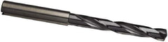 Guhring - 8.9mm 140° Solid Carbide Jobber Drill - nano-A Finish, Right Hand Cut, Spiral Flute, 103mm OAL, VA Point - All Tool & Supply